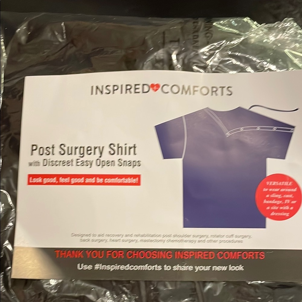 Women's Blue Post Surgery Top